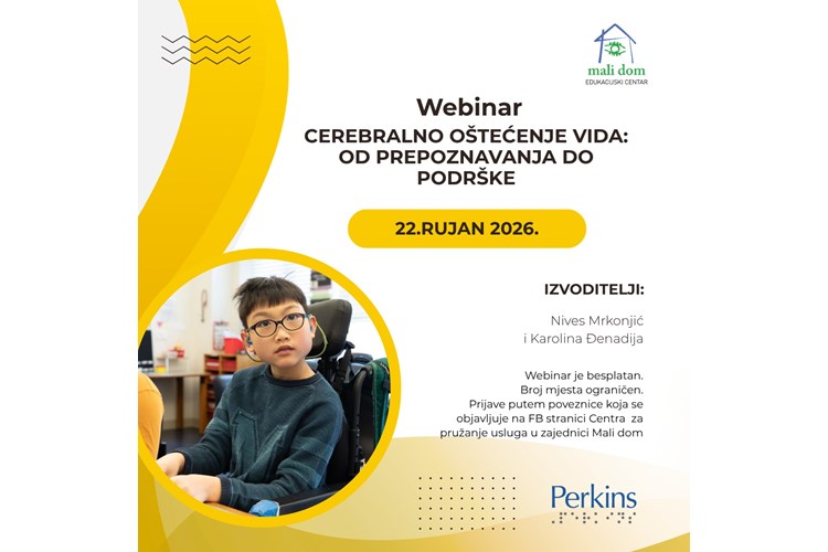 Webinar Cerebralno oštećenje vida: od prepoznavanja do podrške